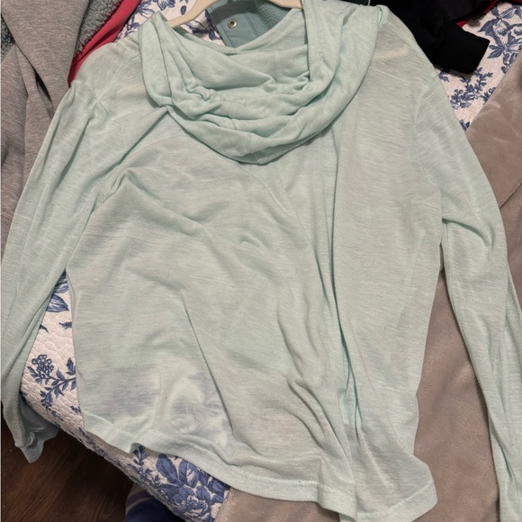 Threads 4 Thought Blue Lightweight Hoodie - Picture 3 of 4